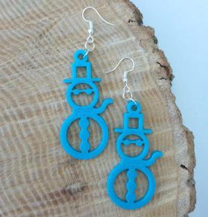 Snowman Earrings Preview Image