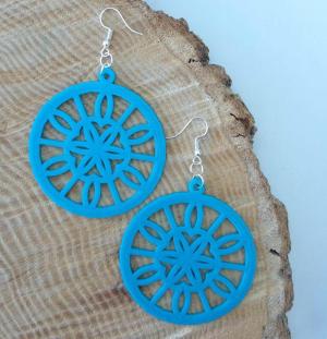Mandala Stained Glass Earrings Preview Image